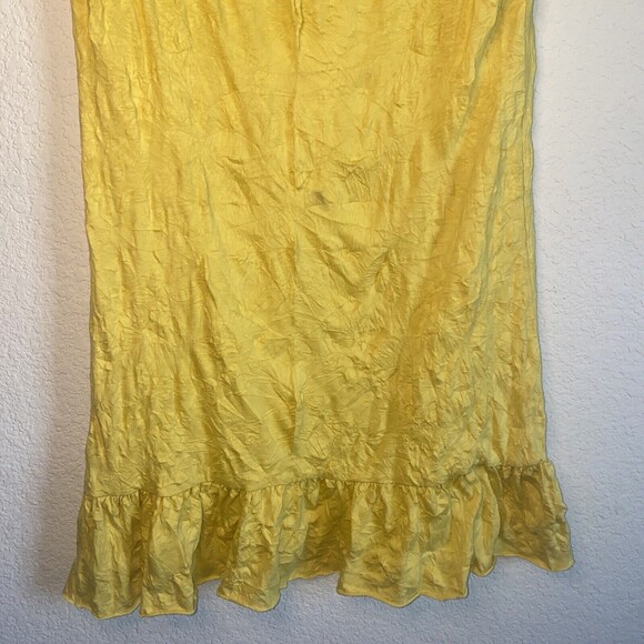 Zara Trafaluc dress yellow floral crochet lagen cottage M coquette boho - Picture 7 of 11